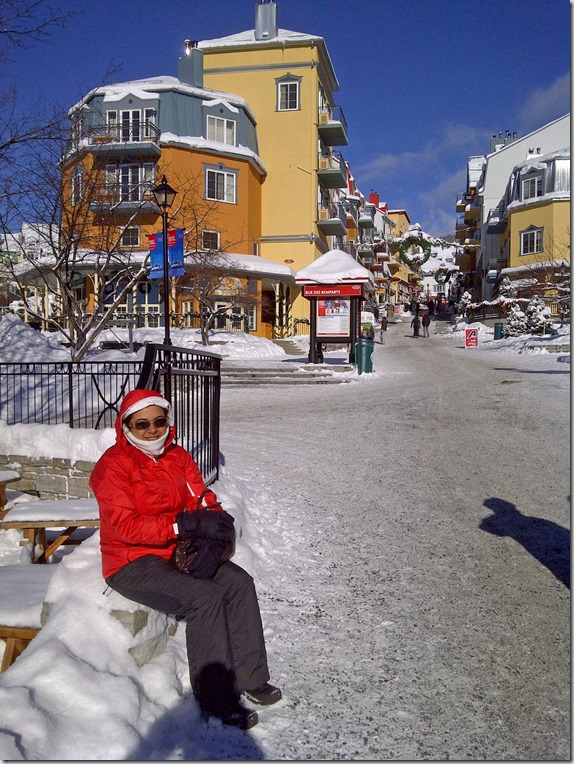 Nadine Exploring Mont Tremblant Village